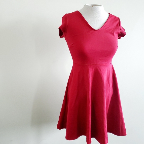 👗 4 for 20 ROLLA COASTER red skater dress